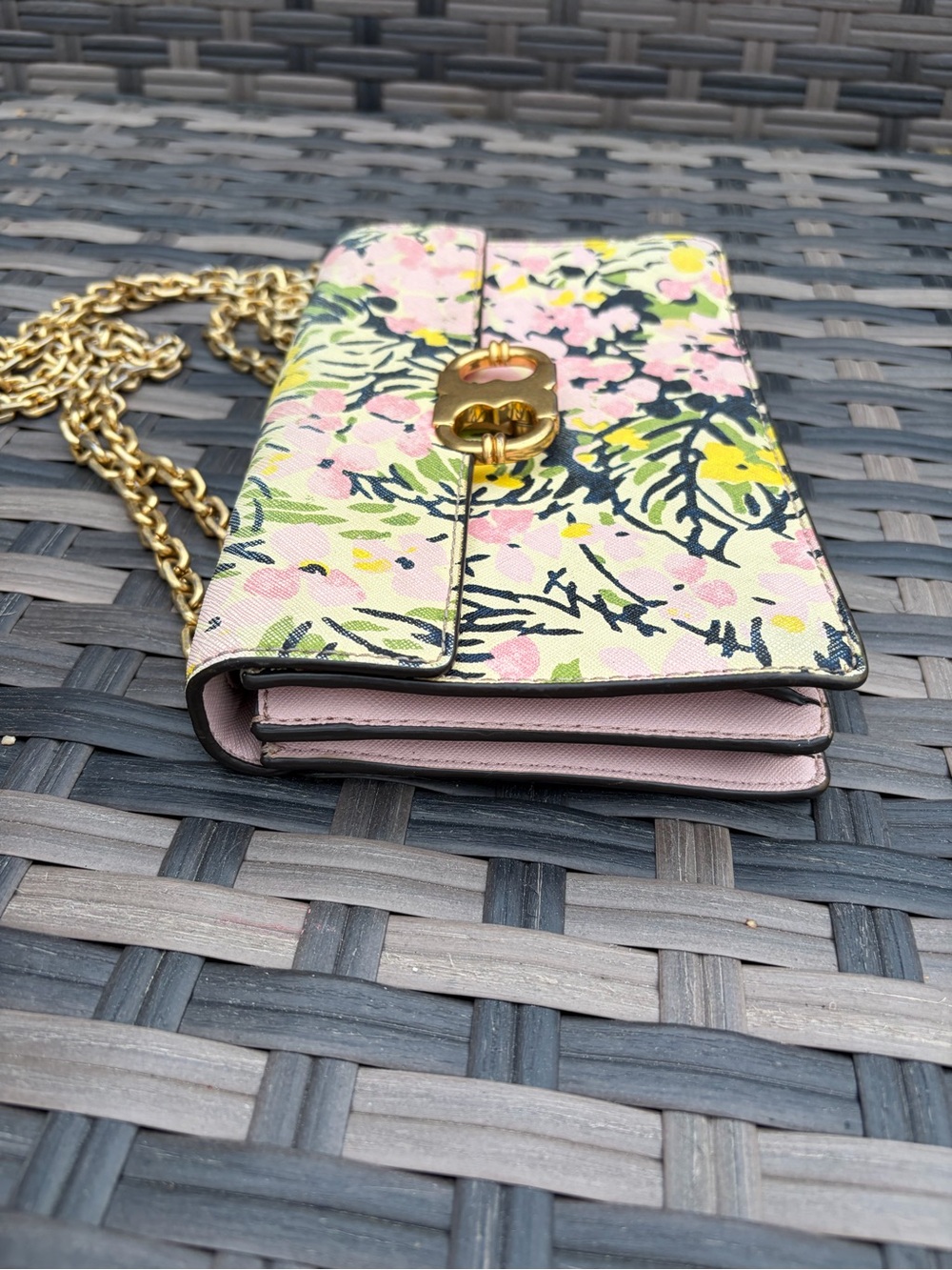 Tory Burch Gemini Link Small Shoulder Bag Flower - Picture 3 of 9